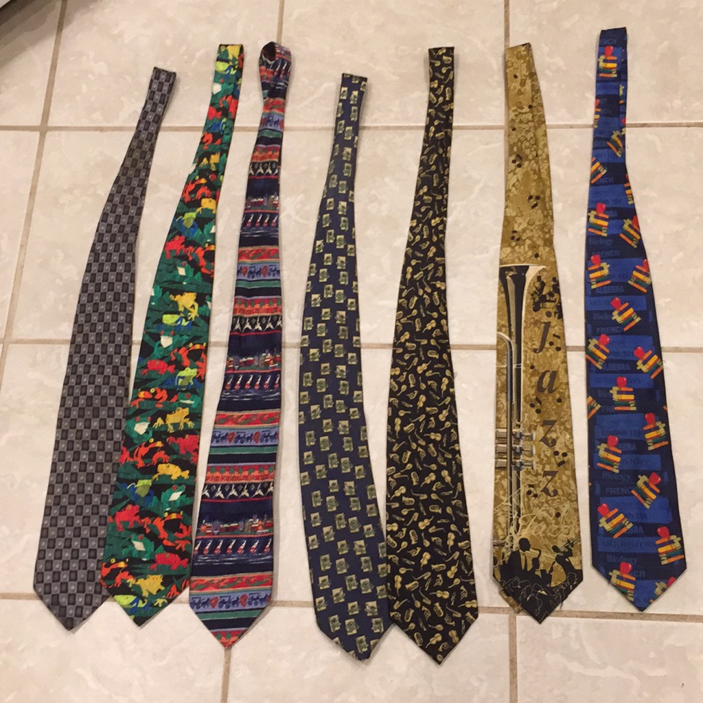Set Of Ties Different Brand